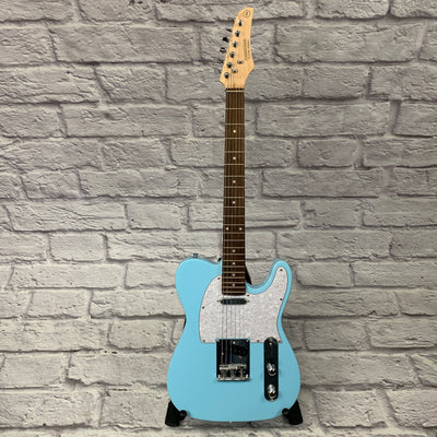 Nashville Guitar Works 120 Tele-Style Electric Guitar Blue