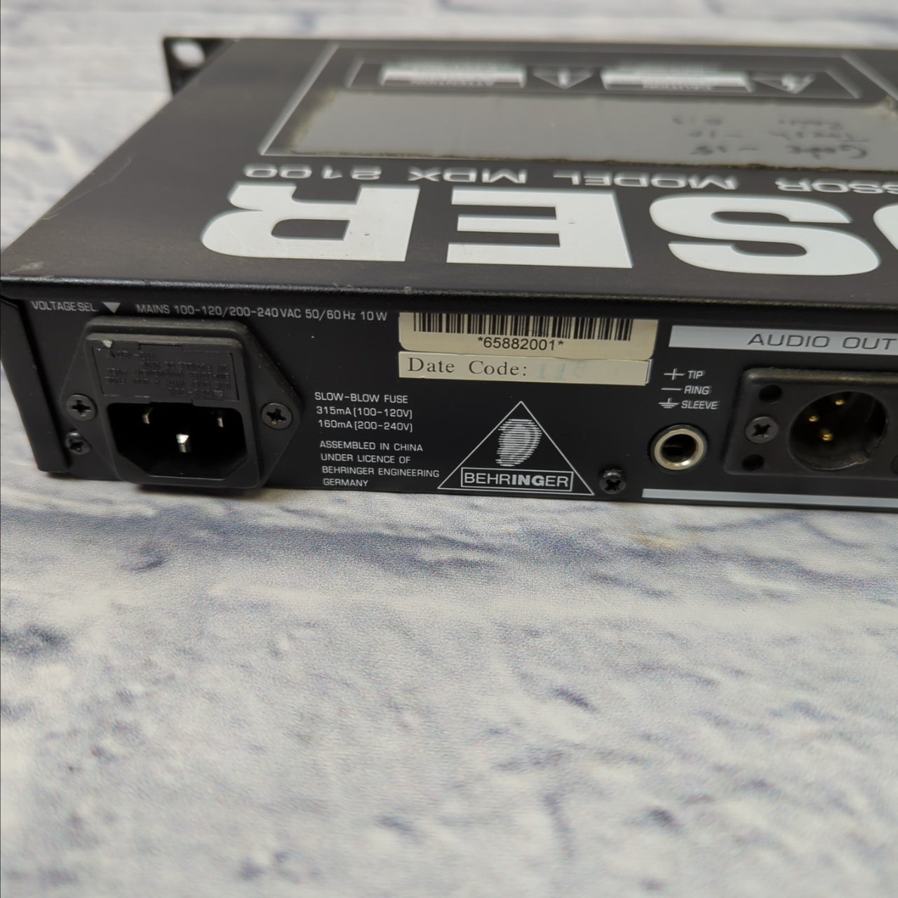 Behringer Composer MDX2100 Dynamics Processor Rack