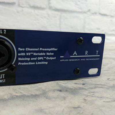 ART TPS II 2-Ch V3 Valve Voicing Variable Impedance Tube Microphone Preamp