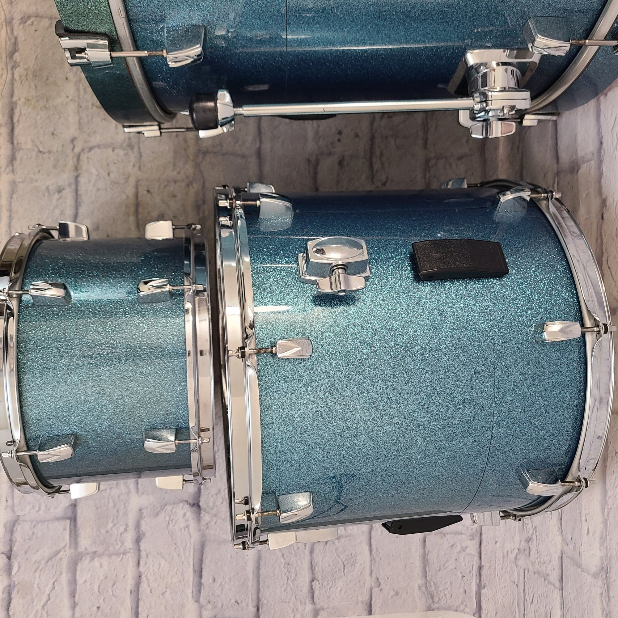 Tama Silverstar 3pc Kit Sky Blue Nest Egg Modded