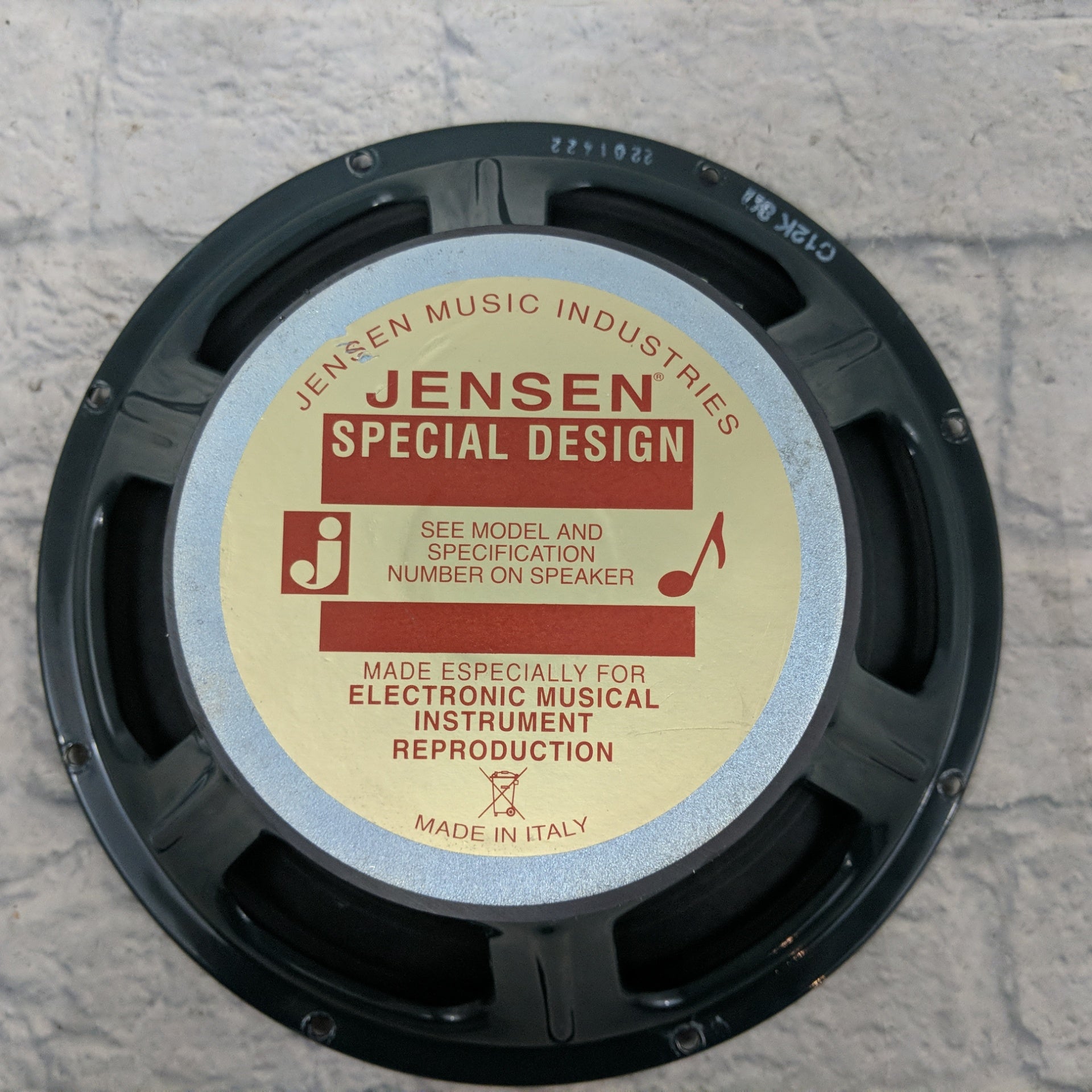 Jensen Vintage Ceramic Series C12K  8 ohm Guitar Speaker
