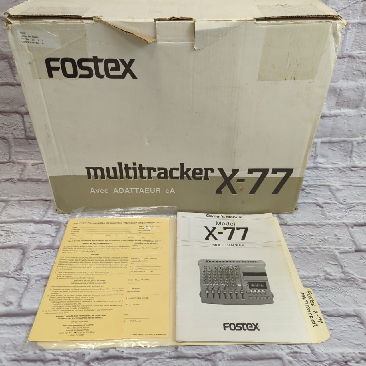 Fostex X77 Multitracker Cassette Recorder - Evolution Music