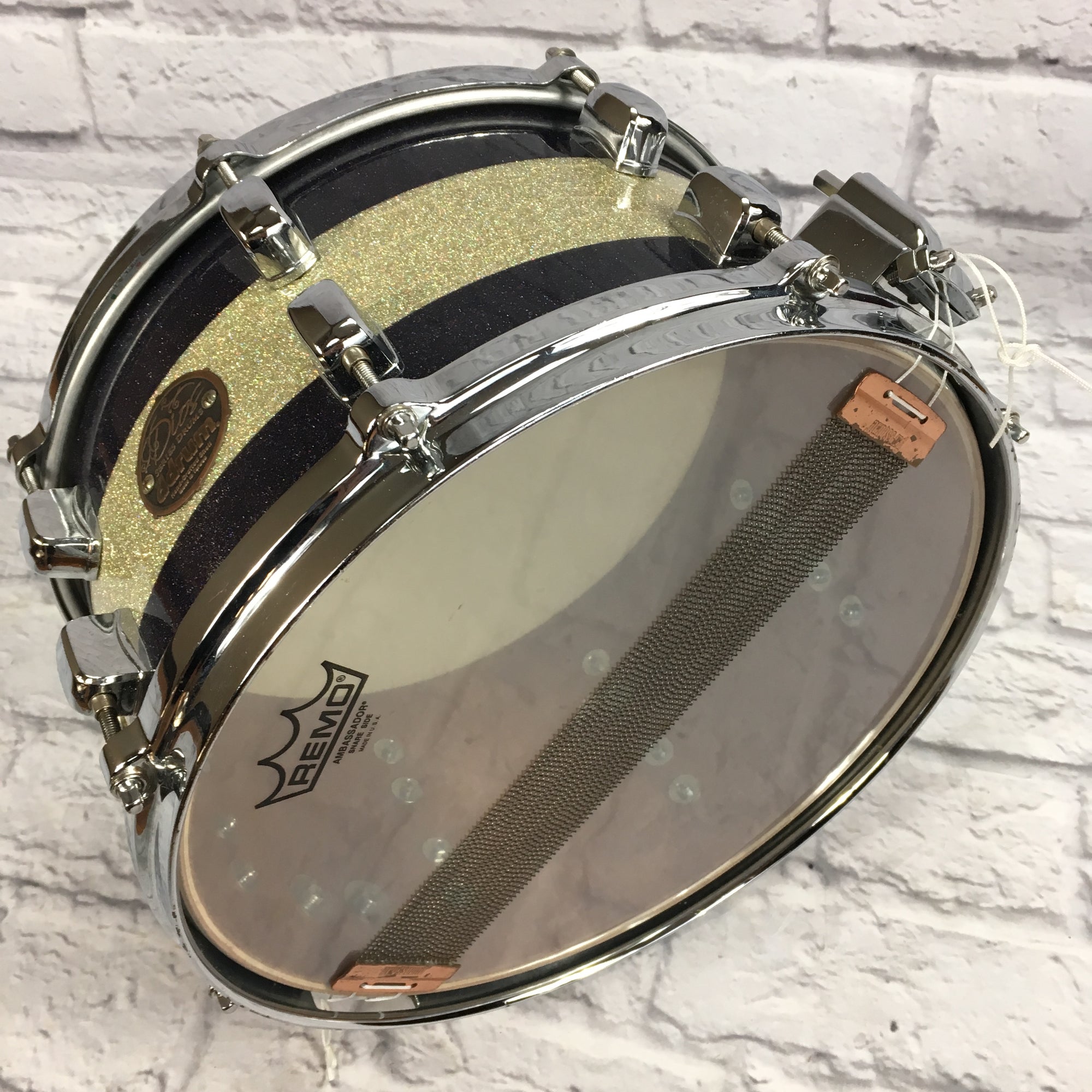 Ddrum 13x7 Dios Sparkle Striped Snare Drum