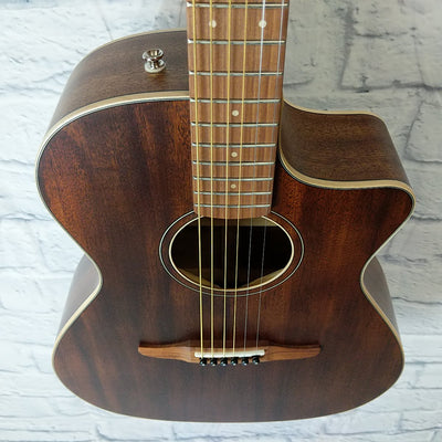 Fender Newporter Classic Acoustic / Electric Guitar - Natural Mahogany