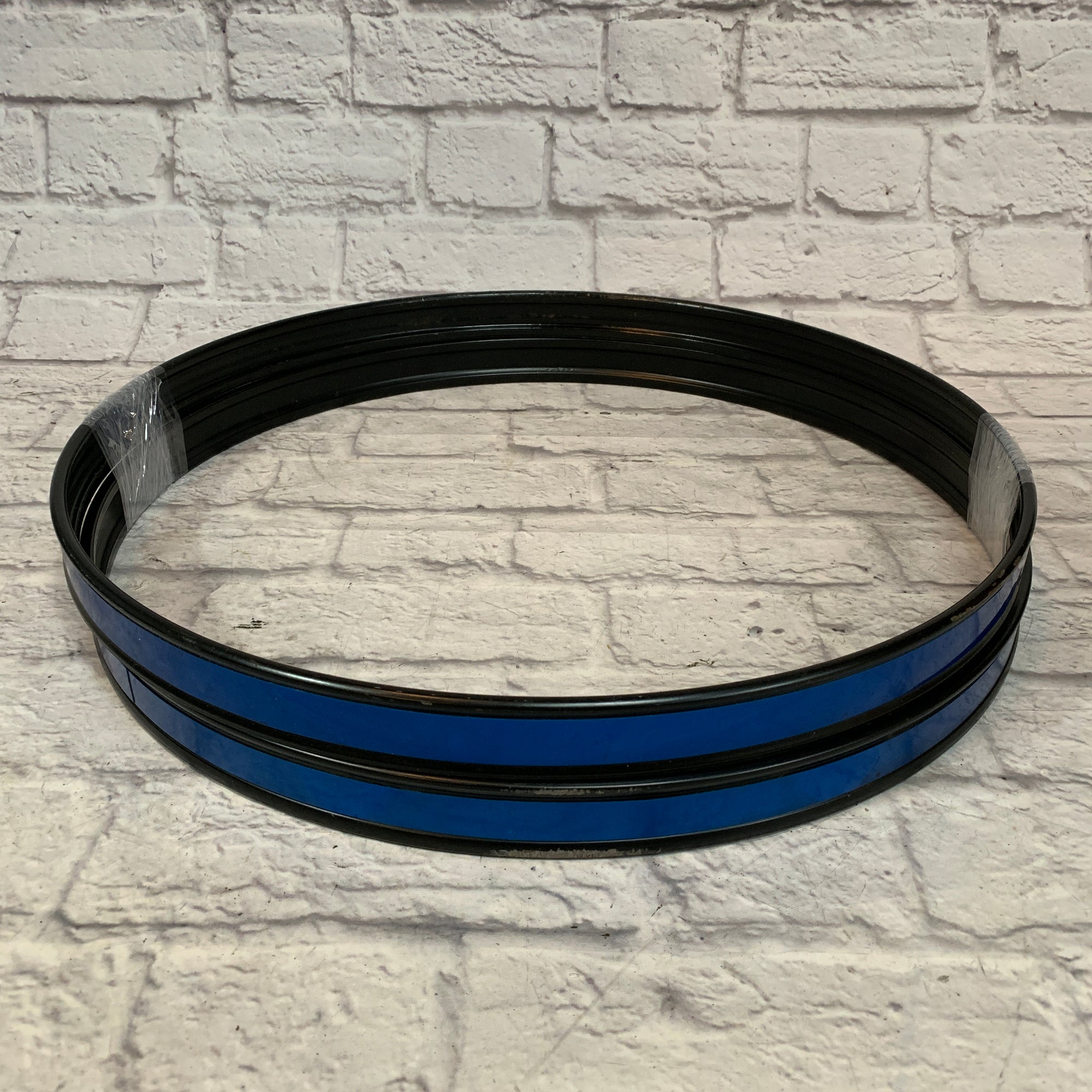 22" Bass Drum Hoop (Pair) Blue & Black