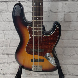 Squier Jazz Bass 4 String 3-Tone Sunburst Bass Guitar