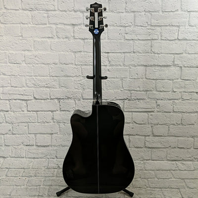 Takamine G Series Dreadnought Acoustic Guitar with Solid Top - Gloss Black