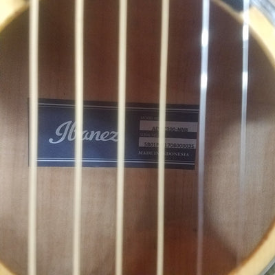 Ibanez AEWC300 Acoustic Electric Guitar w/Solid Spruce Top - Natural Browned Burst High Gloss
