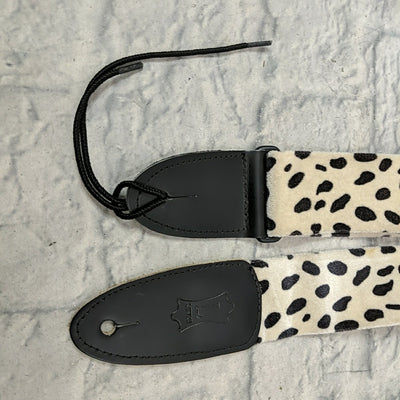 Levy's MF8SL Soft Cheetah Print 2" Wide Guitar Strap with Leather Ends