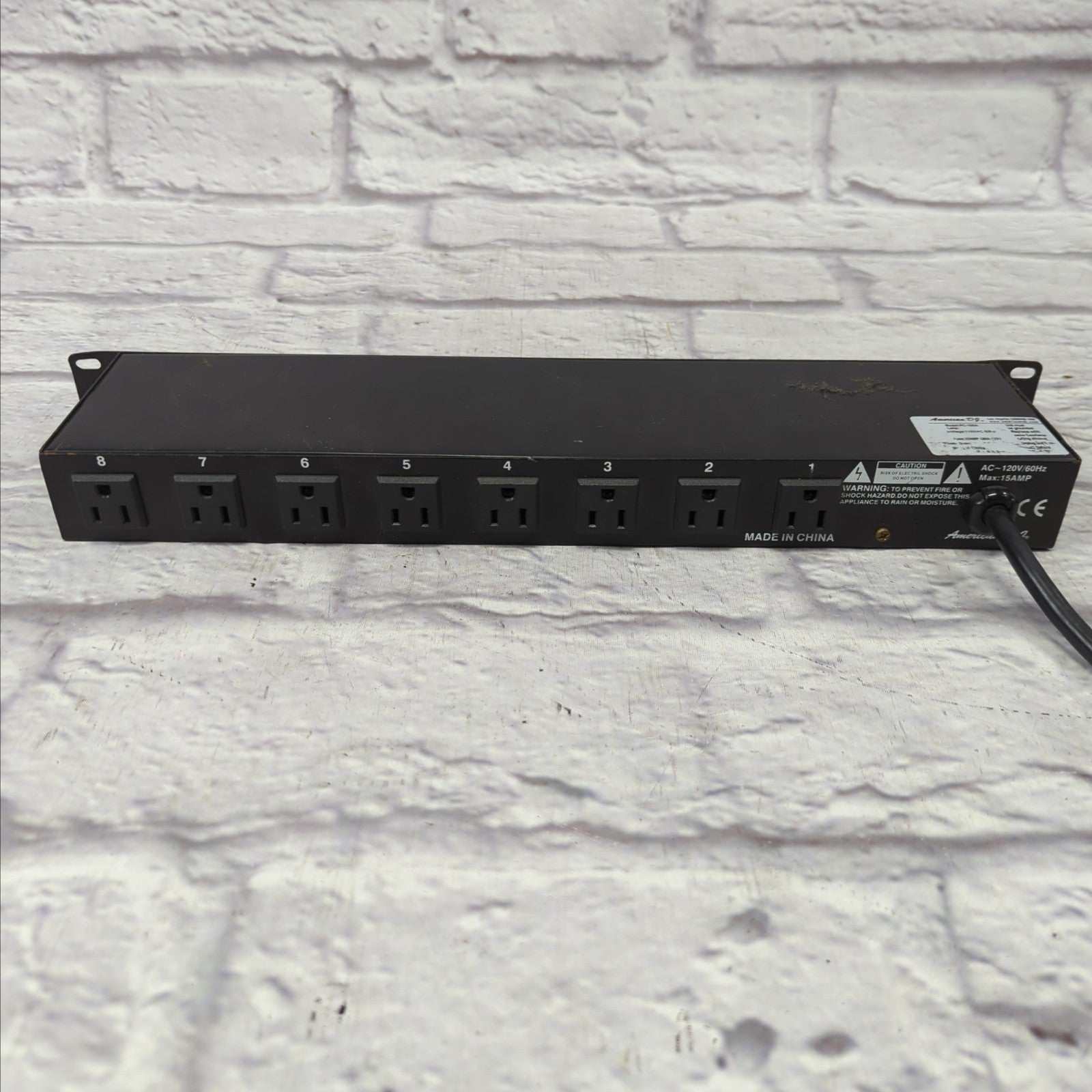 American DJ PC-100A 8 Channel Lighting Power Center Power Conditioner