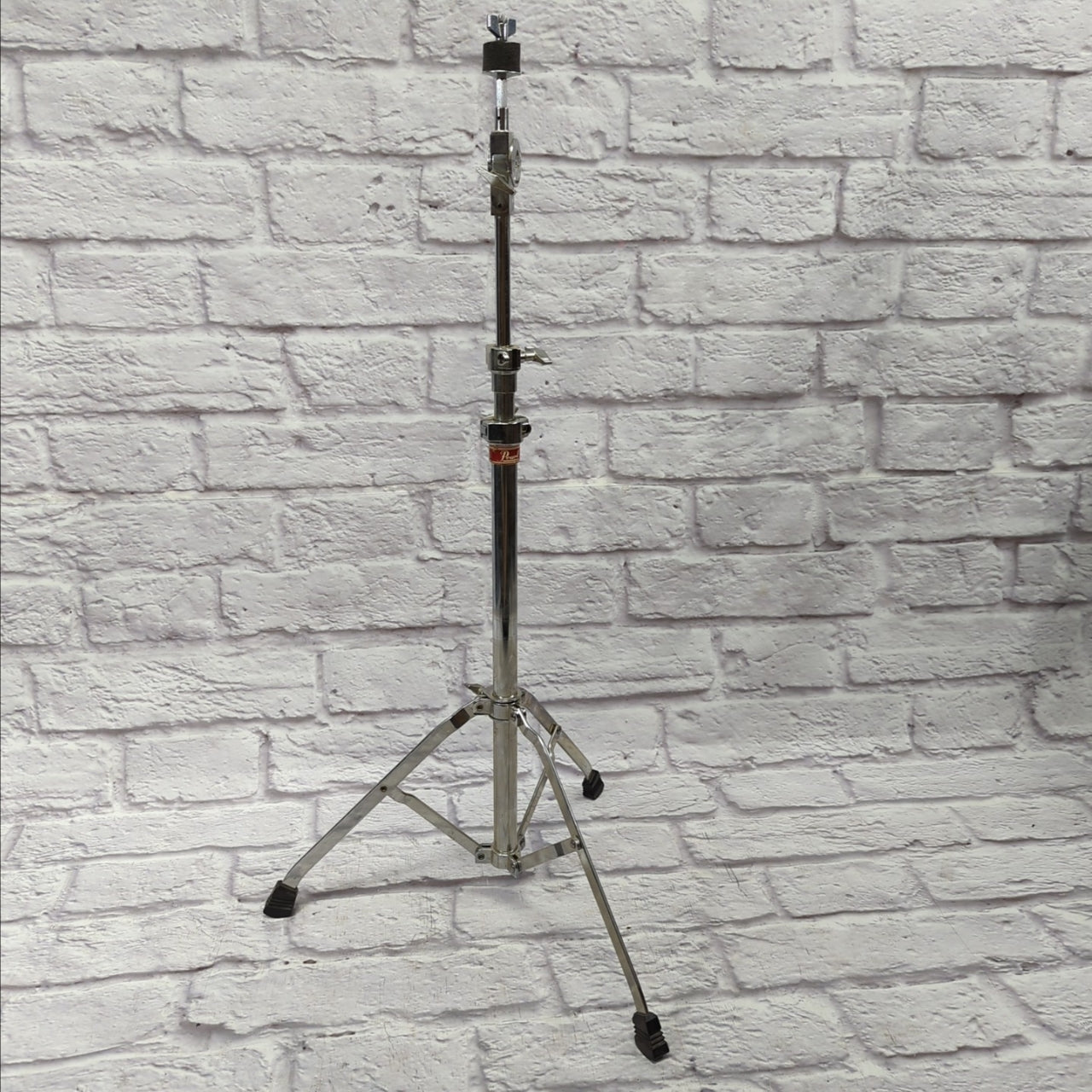 Pearl Heavy Duty Single Braced Straight Cymbal Stand with Tilter 1980s Red Label