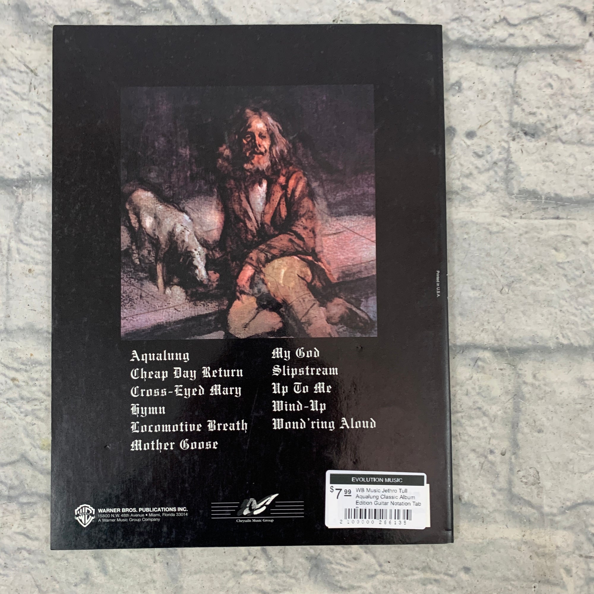 WB Music Jethro Tull Aqualung Classic Album Edition Guitar Notation Tab Book