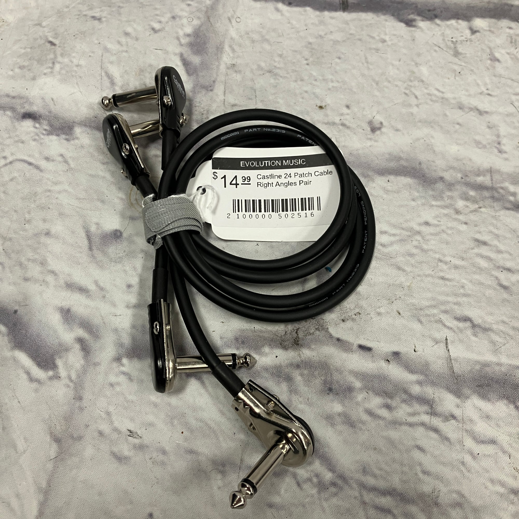 Castline 24 Patch Cable Right Angles Pair