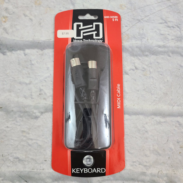 Hosa MID-305BK, MIDI Cable, 5-pin DIN To Same, 5 Ft - Foto 6