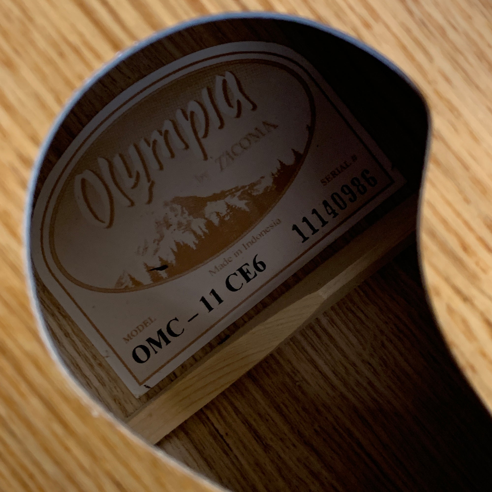 Olympia by Tacoma OMC-11CE6 Acoustic Guitar Natural - Evolution Music