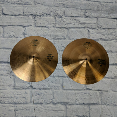 Paiste 505 14" Green Label Medium Hi Hat Cymbals