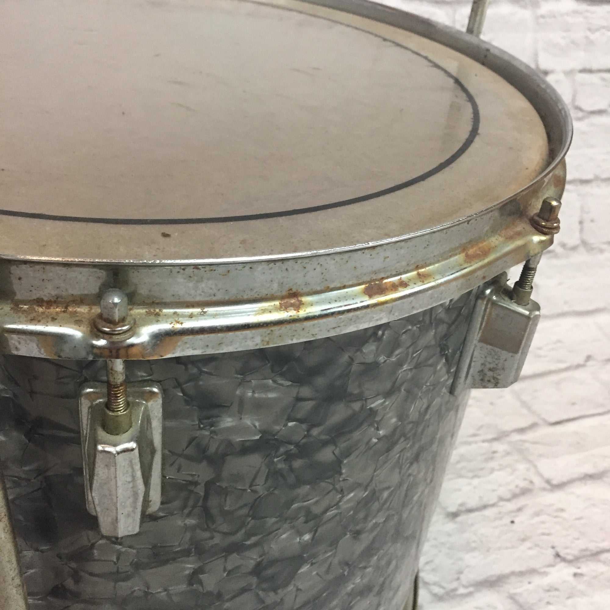 Royce 16in Floor Tom Silver Sparkle