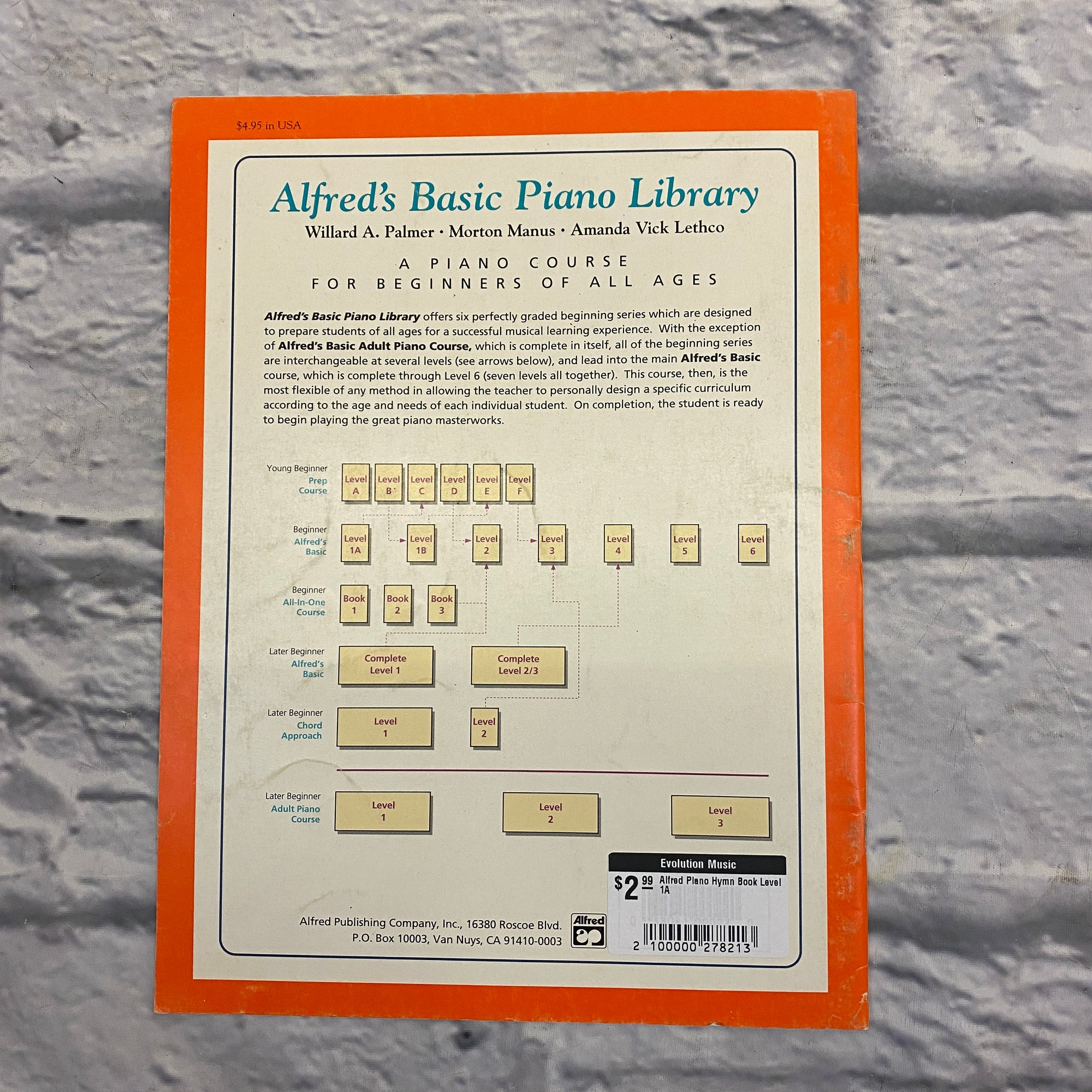 Alfred Piano Hymn Book Level 1A