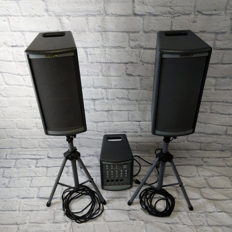 Kustom Profile System One  Portable PA with stands