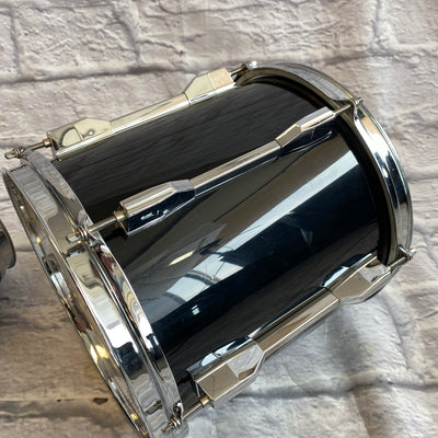 1990s Pearl Export Series 7pc Drum Kit Black