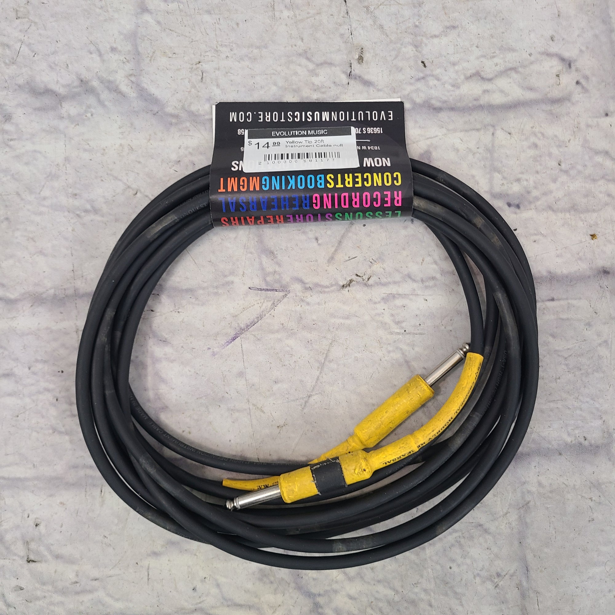 Yellow Tip 20ft Instrument Cable null