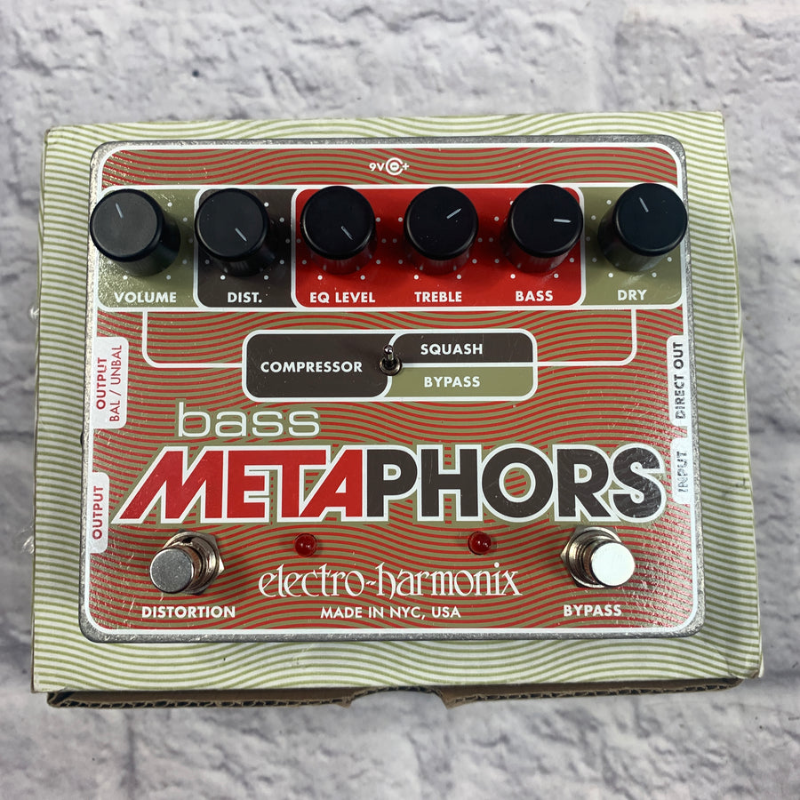 Electro Harmonix Bass Metaphors Distortion EQ Compressor Pedal