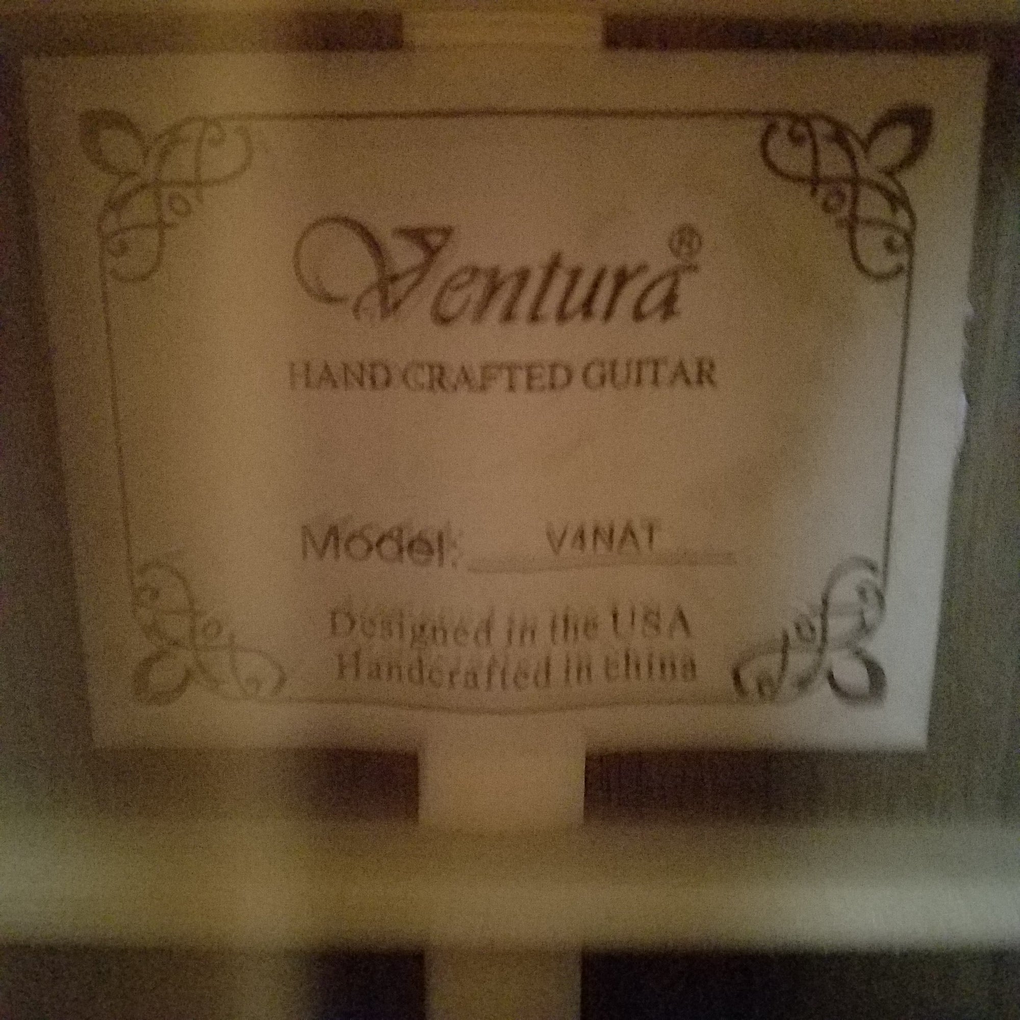 Ventura V4NAT Acoustic Guitar - New Old Stock!