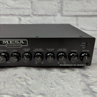 Mesa Boogie Subway D-800 Plus 800-Watt Bass Amp Head