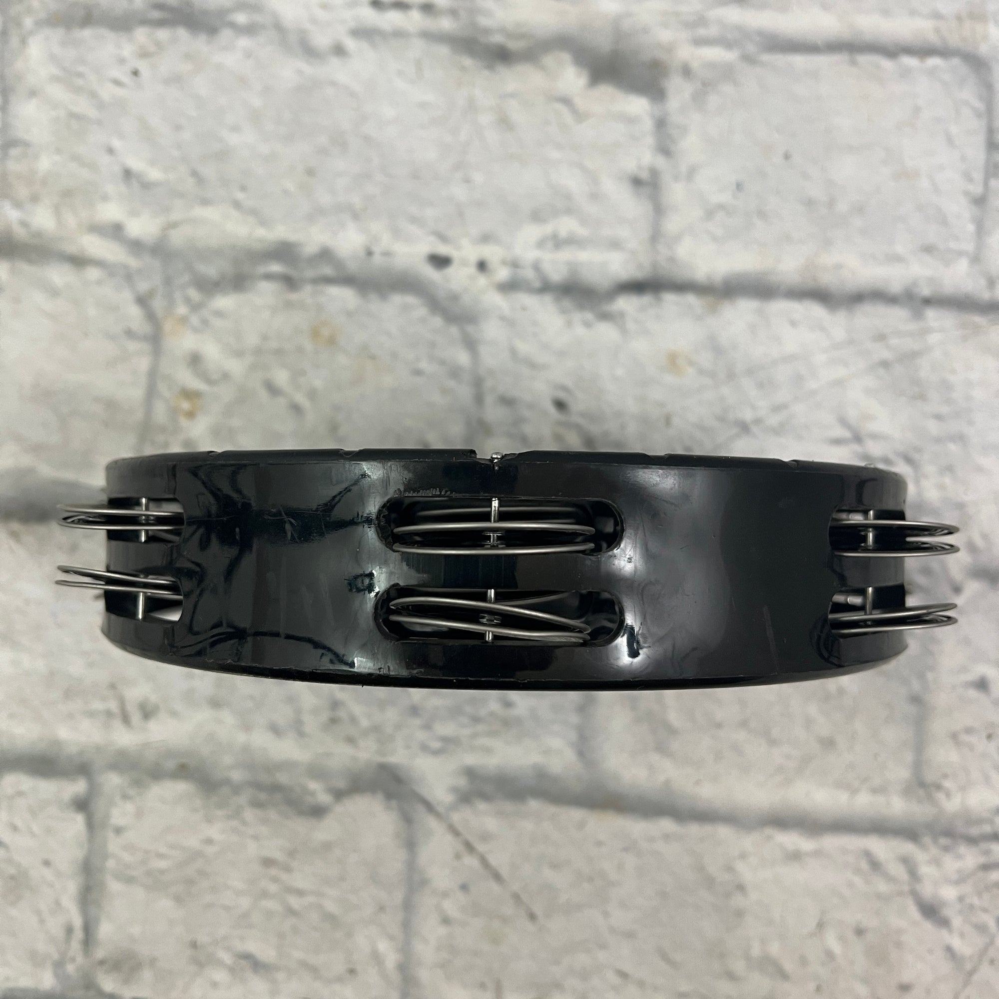 Rhythm Tech RT1010 Hand Held Tambourine Black Nickel Jingles