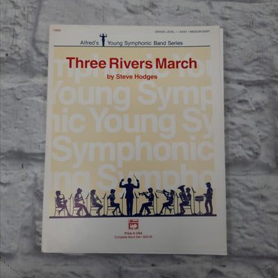 Alfred's Young Symphonic Band Series-Three Rivers March by Steve Hodges Book