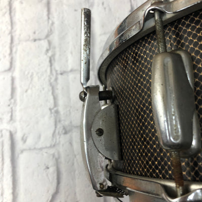 Vintage 1959 Slingerland Radio King Gold Veil Ebony 13 Snare
