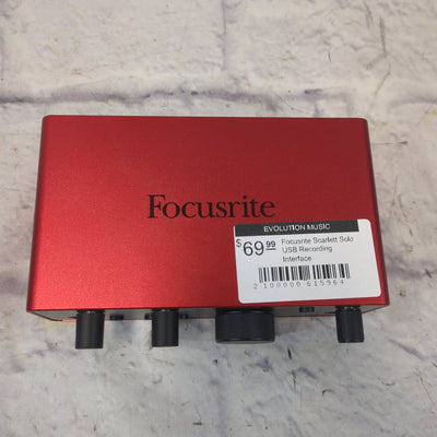 Focusrite Scarlett Solo USB Recording Interface