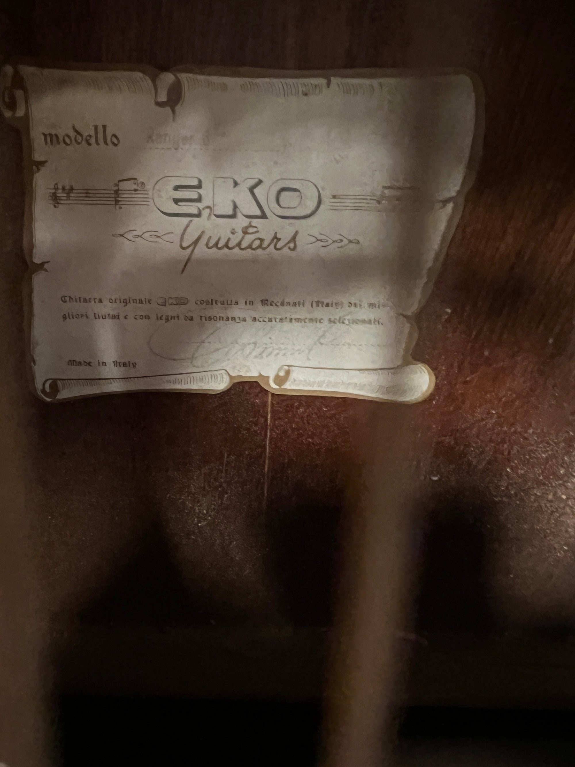 EKO Ranger 6 Acoustic Guitar Made in Italy