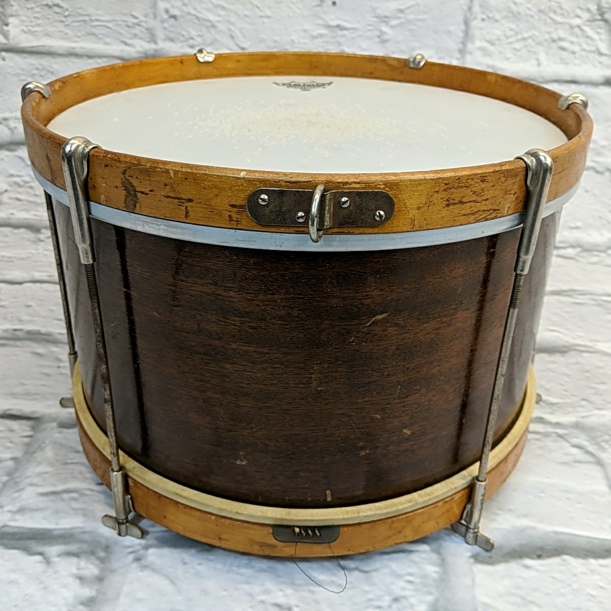 Vintage 1920s / 30s Ludwig Junior Parade Drum 8" x 13" American Flag