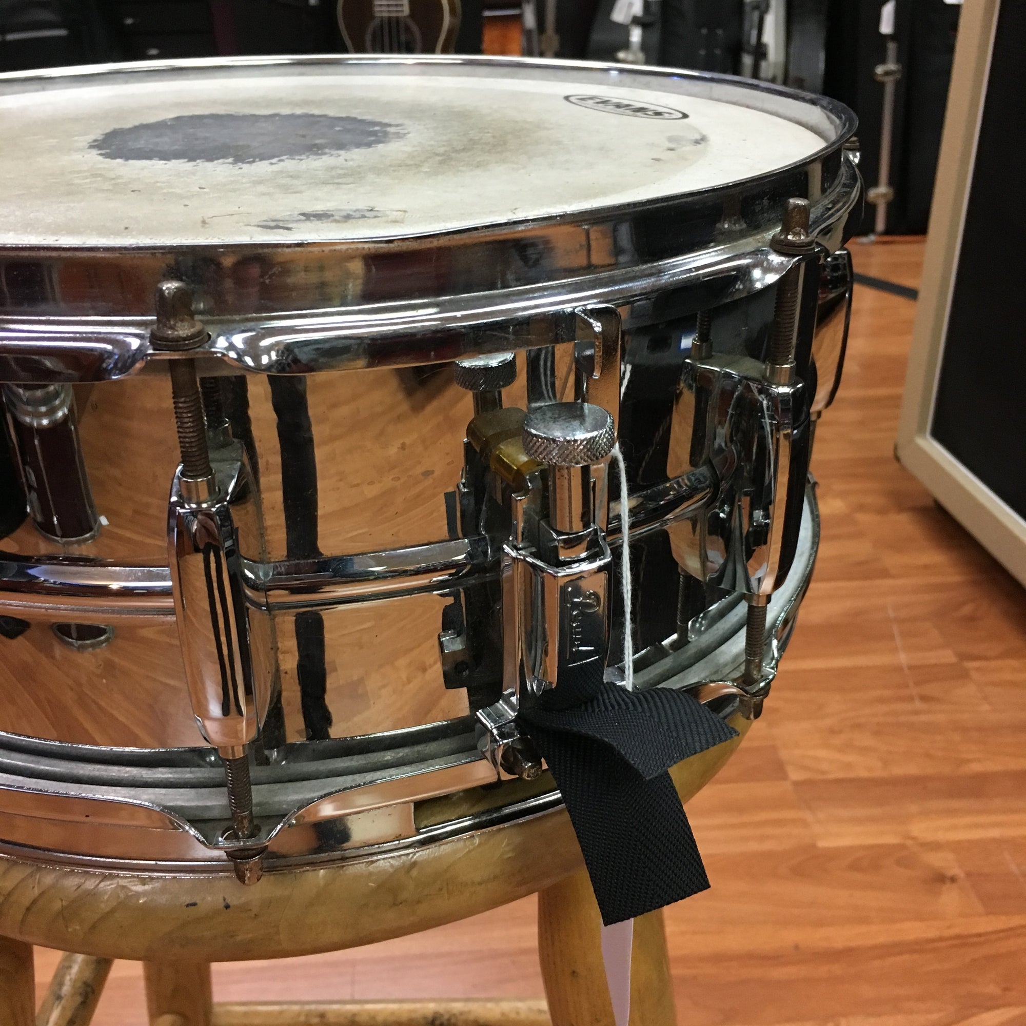 Pearl 14in Mirror Finish Steel Shell Snare Drum