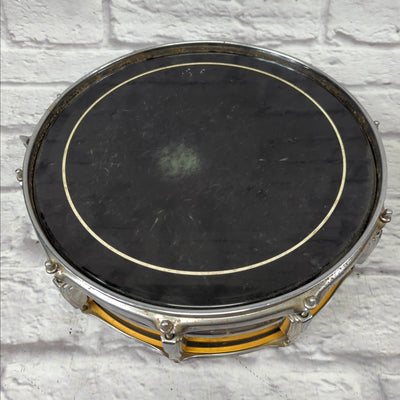 Ludwig No. 400 Supraphonic 5x14" Aluminum Snare Drum with Pointed Blue/Olive Badge 1969 - 1979 S/N 999589