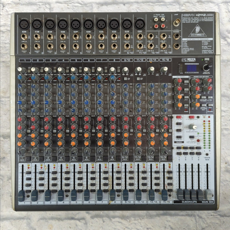 Behringer Xenyx X2442USB 24-Input Mixer With USB And Effects ...