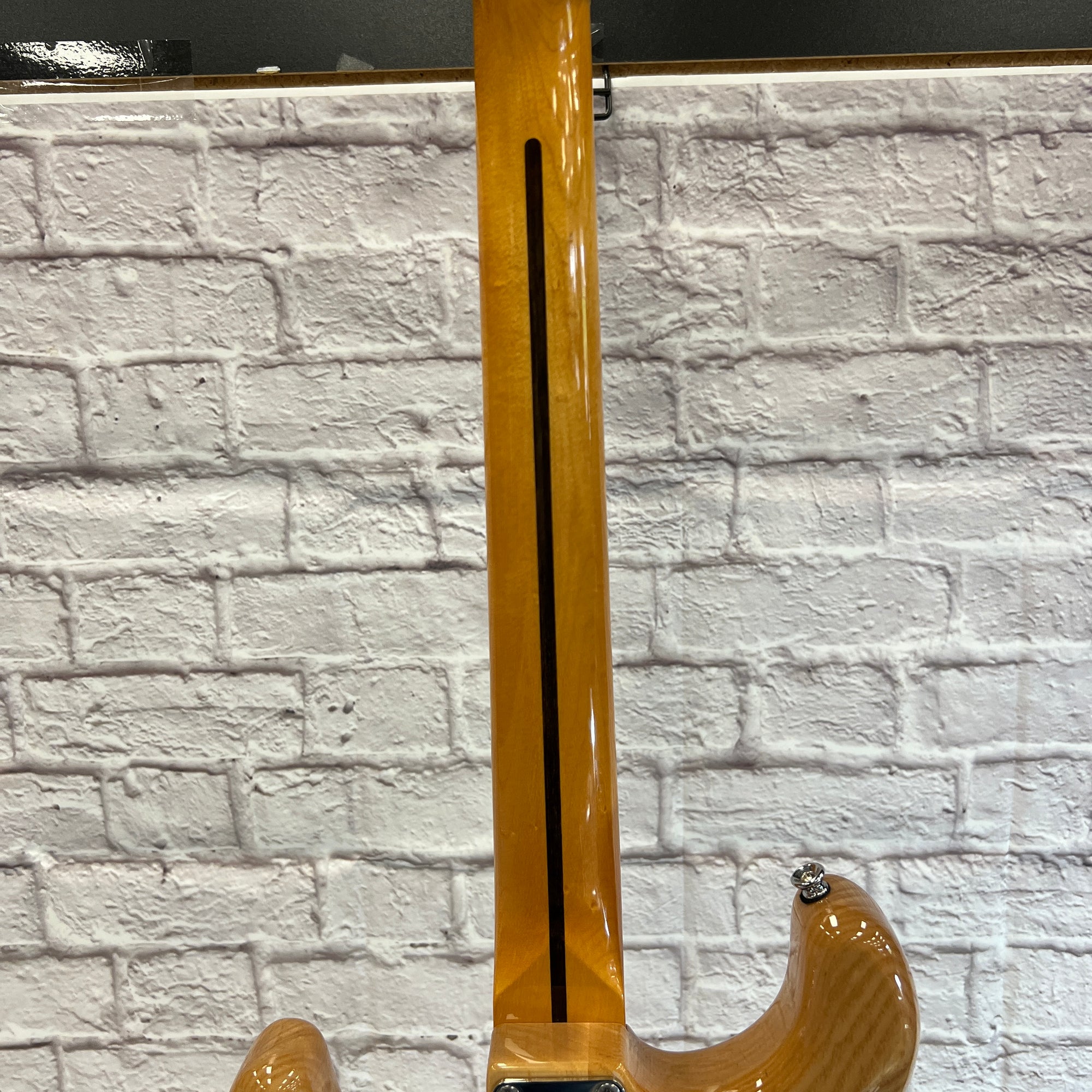 Vintage (Brand) V6M  Strat Style Natural Finish SSS Electric Guitar