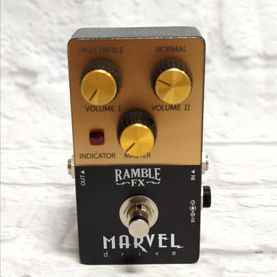 Ramble FX Marvel Drive Overdrive Pedal Rare V1 - Like New