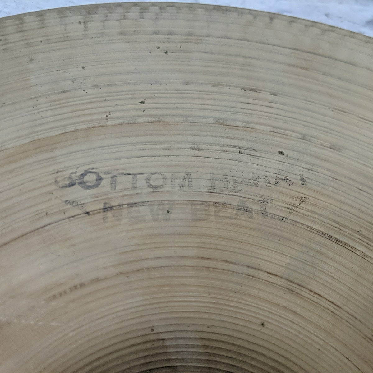 Vintage 1970s Zildjian Avedis Hollow Logo 14 Inch Hi Hats