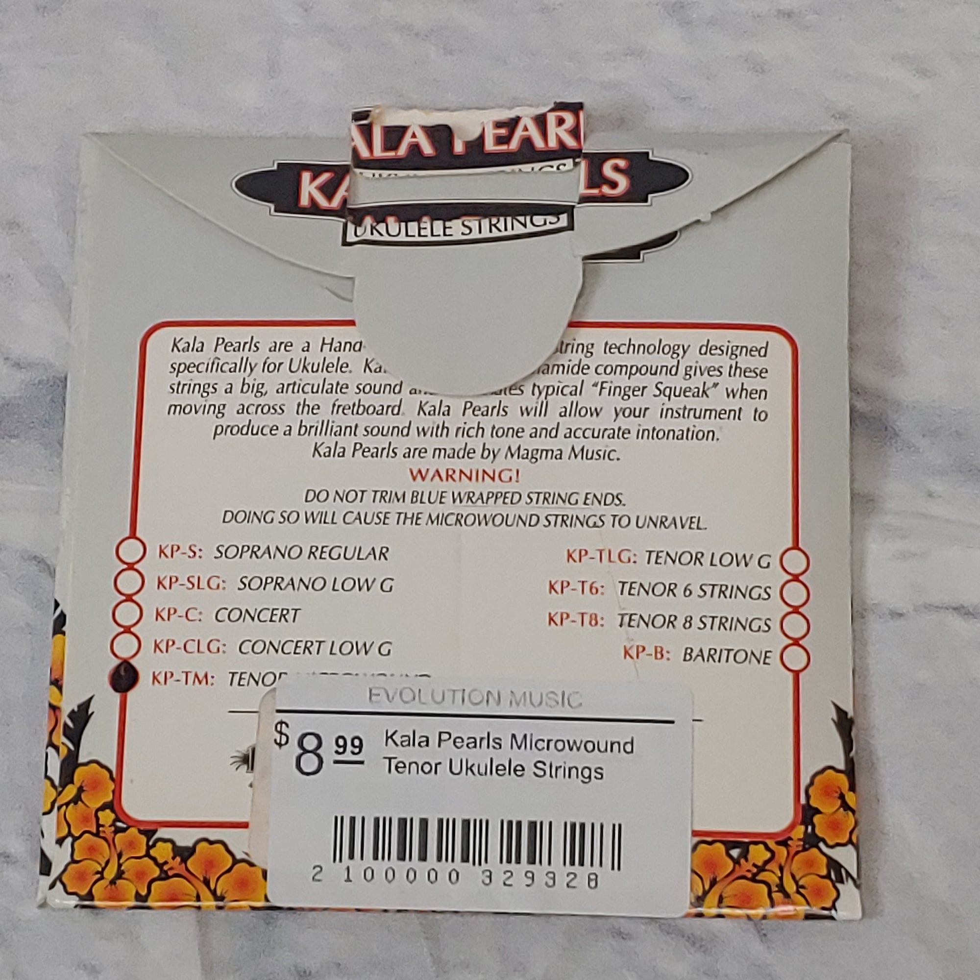 Kala Pearls Microwound Tenor Ukulele Strings