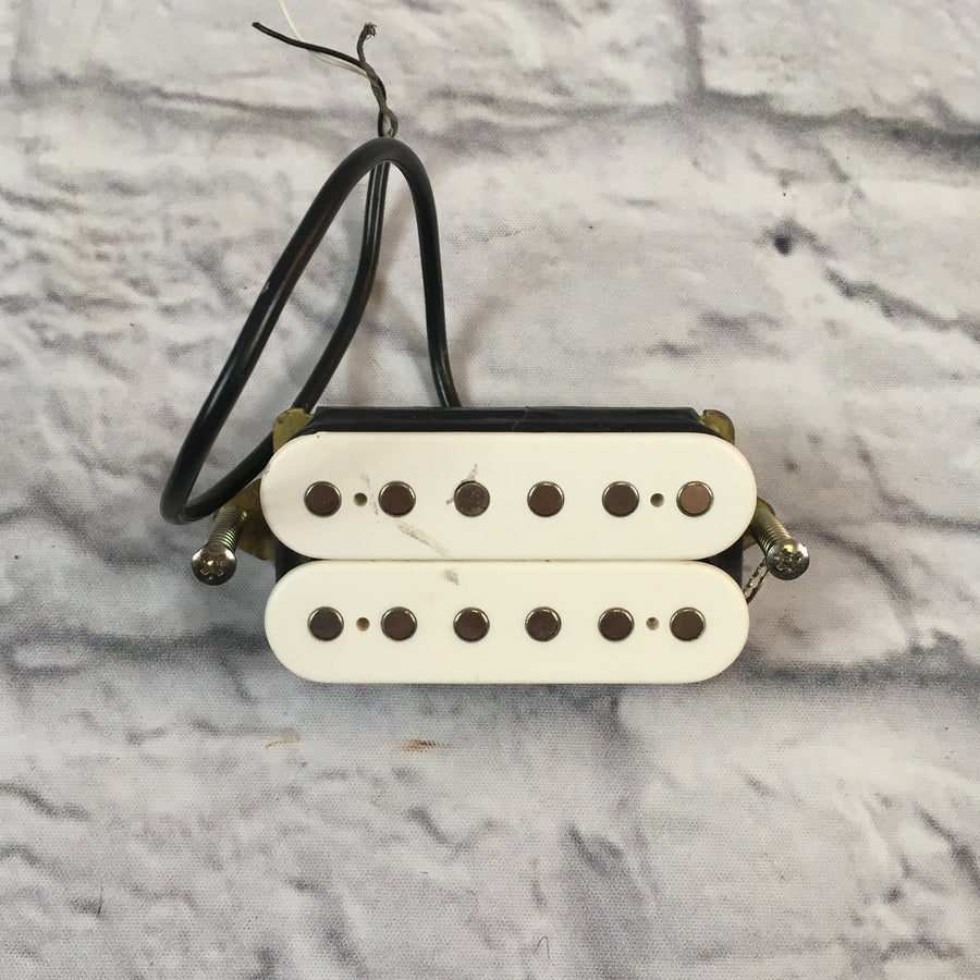 Unknown White Humbucker Guitar Bridge Pickup
