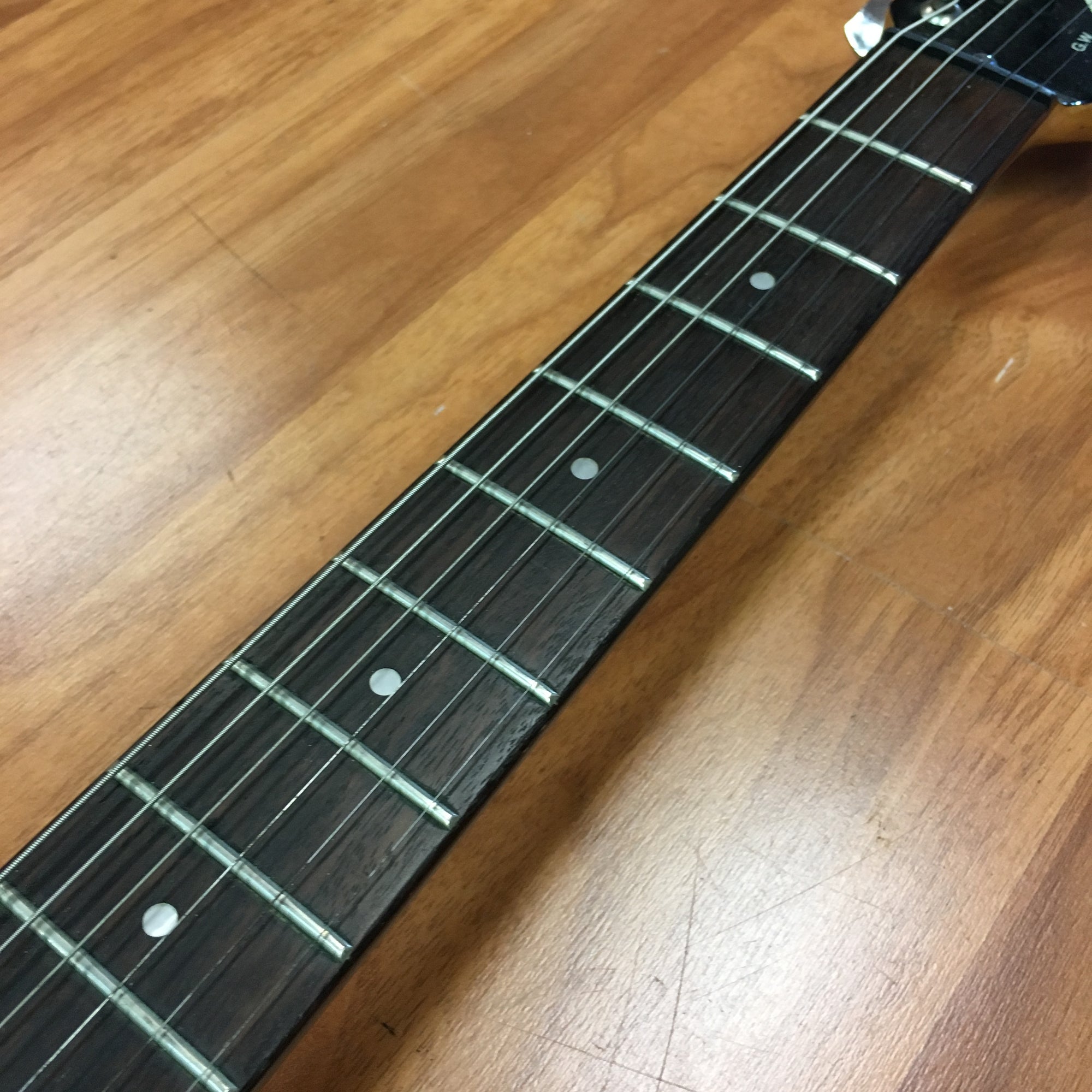 Lyon Custom Electric Guitar Teardrop Body Black