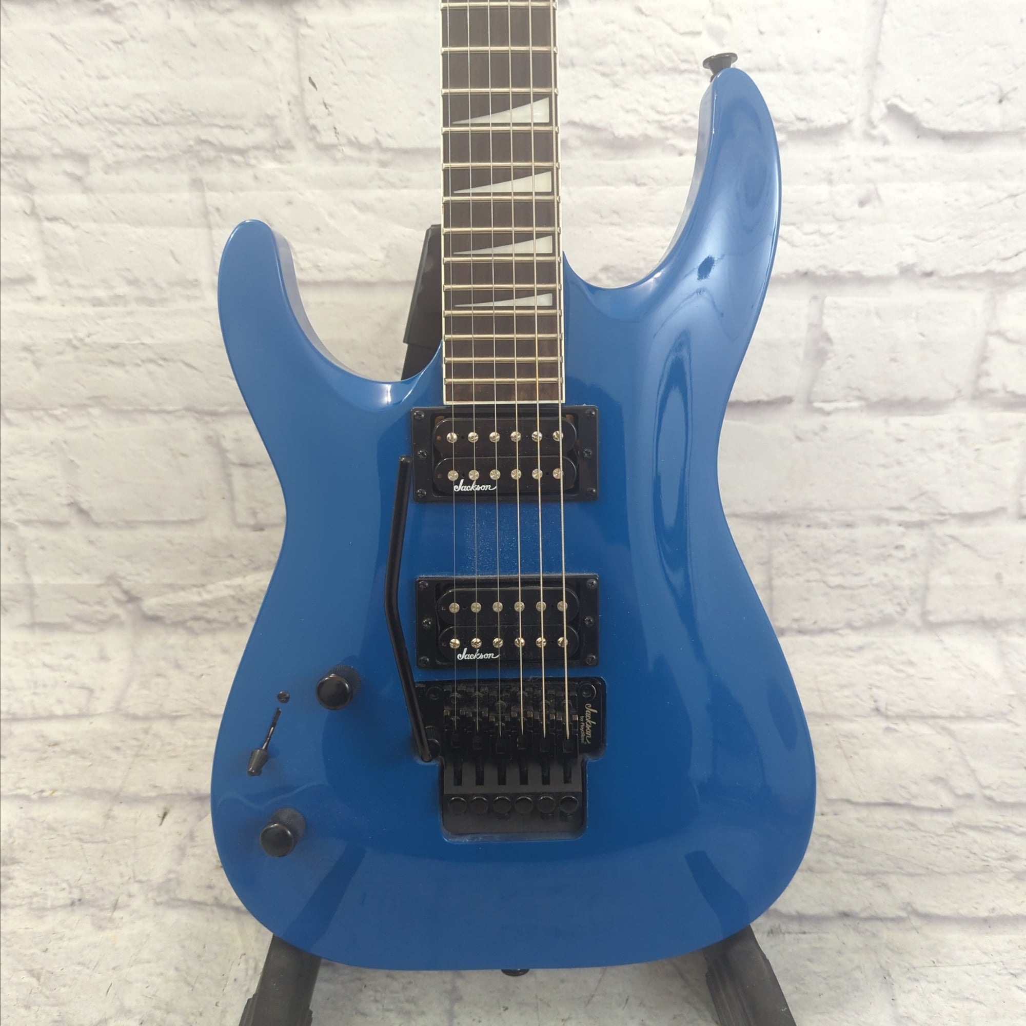Jackson JS32L JS Series Dinky Arch Top Left Handed Electric Guitar - Bright Blue