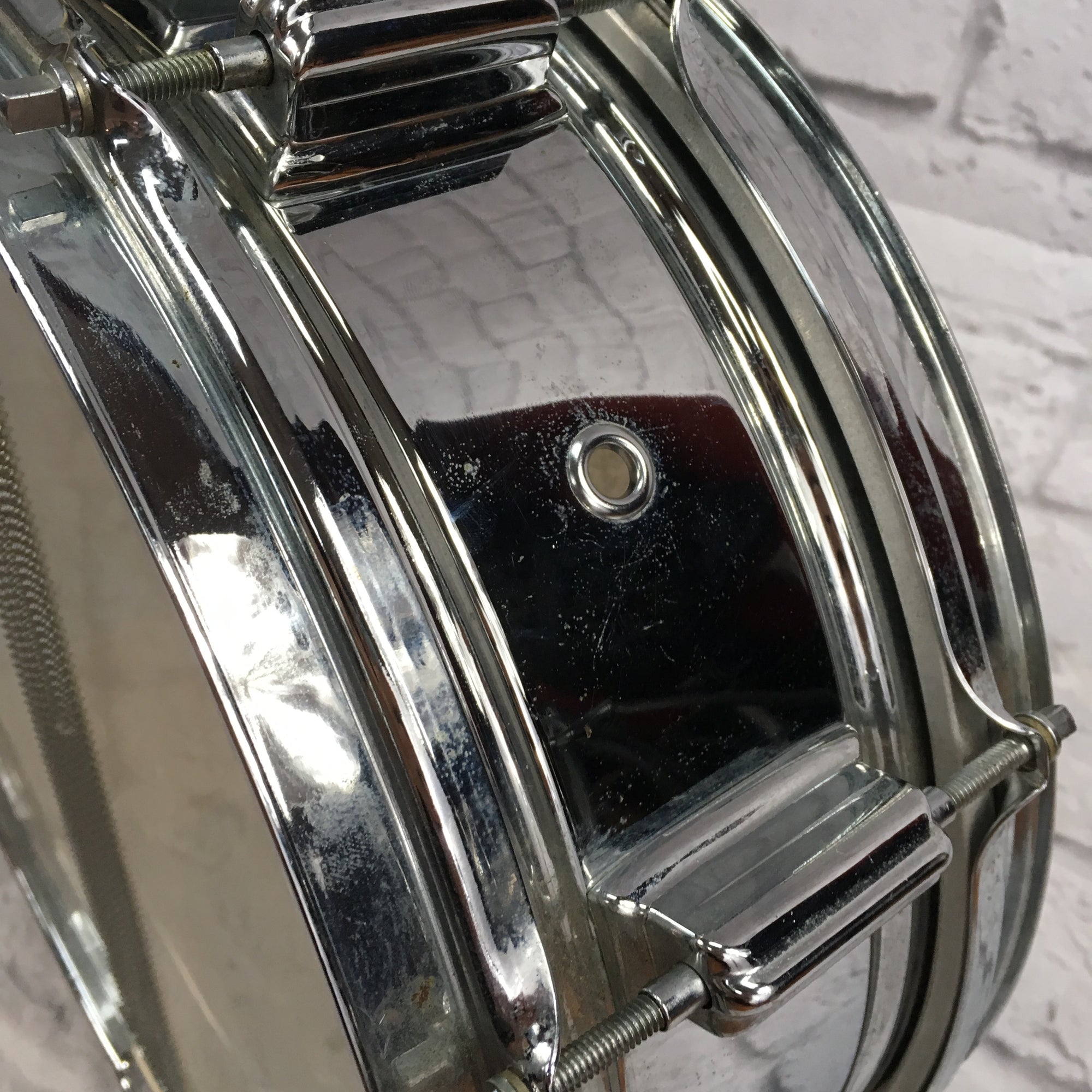 Rogers 5x14 Powertone Chrome over Brass Snare