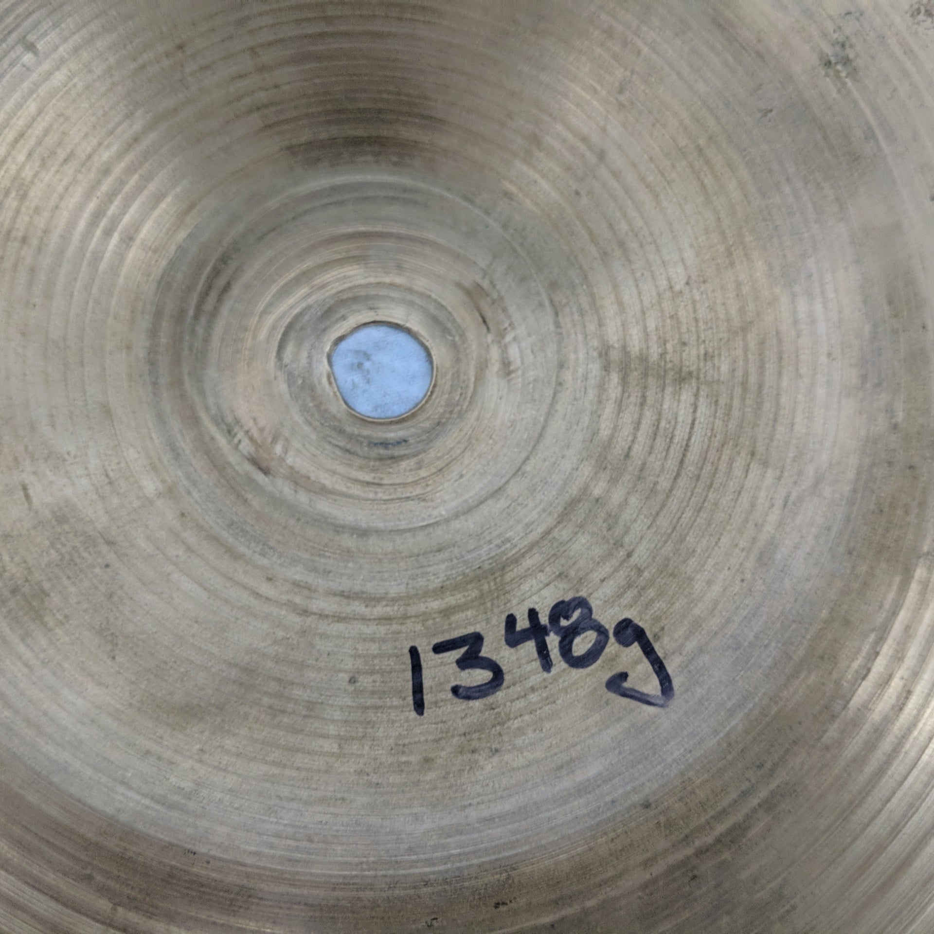 Vintage 60's Avedis Zildjian 18” Stamp Thin Crash W/o Rivets 1348g