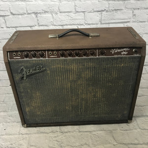 Vintage 1962 Fender Vibrasonic Brownface Guitar Combo Amp with Original 1x15" JBL D130F