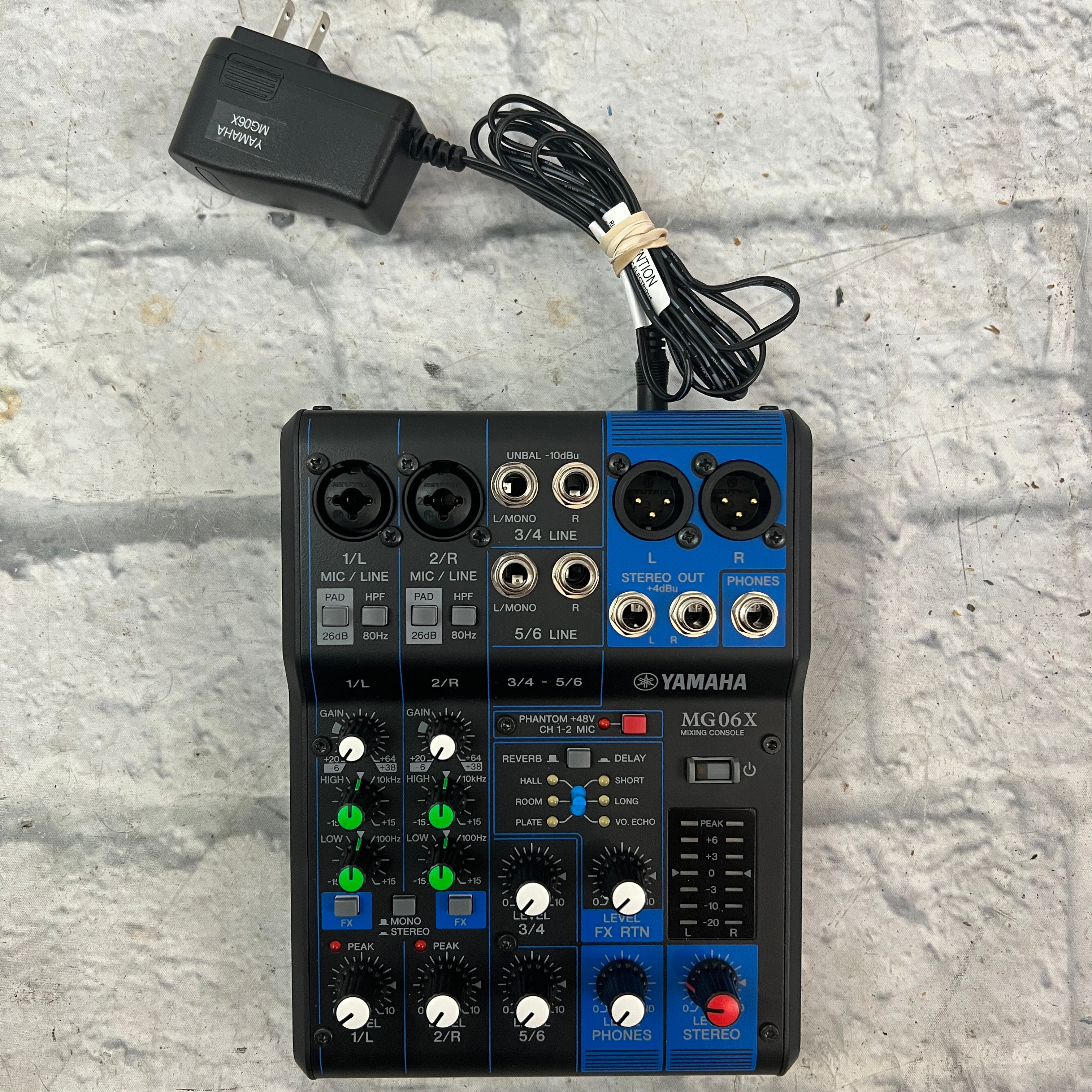 Yamaha MG06x 6-Input Mixer - Evolution Music Yamaha MG06x 6-Input Mixer - Evolution Music
