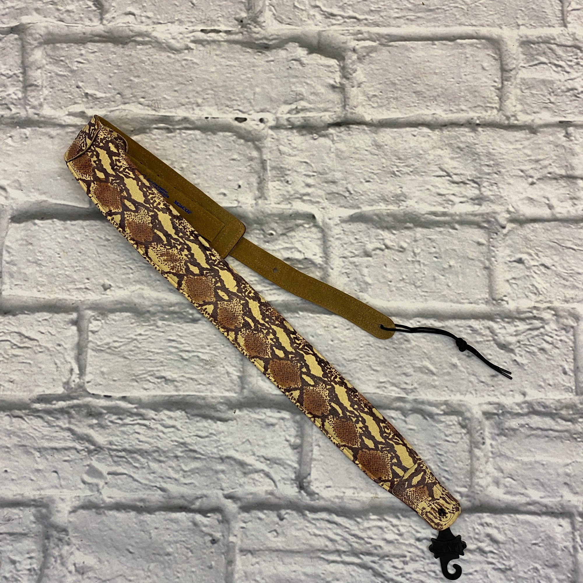 Levy's M26COP Soft Leather Guitar Strap - Snake Skin