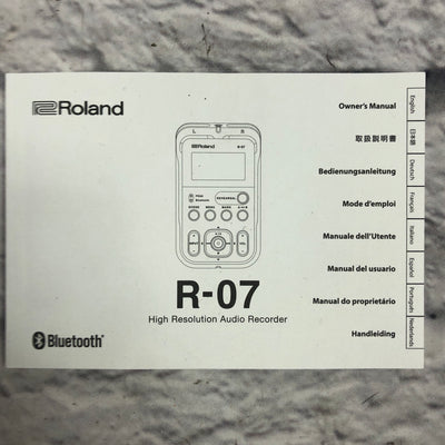 Roland R-07 Audio Recorder Digital Recorder
